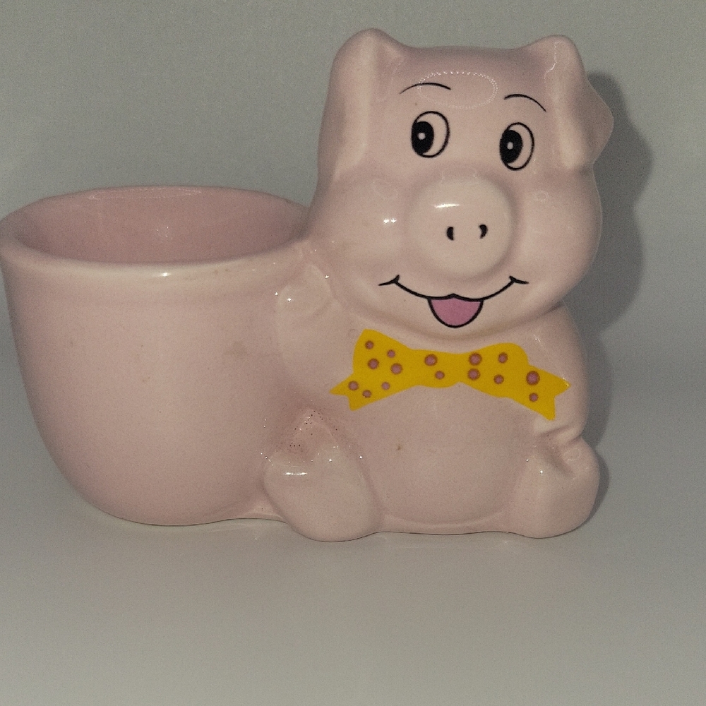 Kinnerton Pink Pig Ceramic Egg Cup